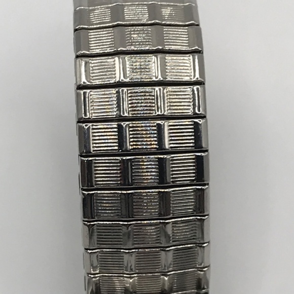 Timex Watch Easy Read Speidel Stainless Stretch Band Day Date Mens New Battery - Picture 5 of 11